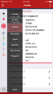 Shipment Tracking Mobile App