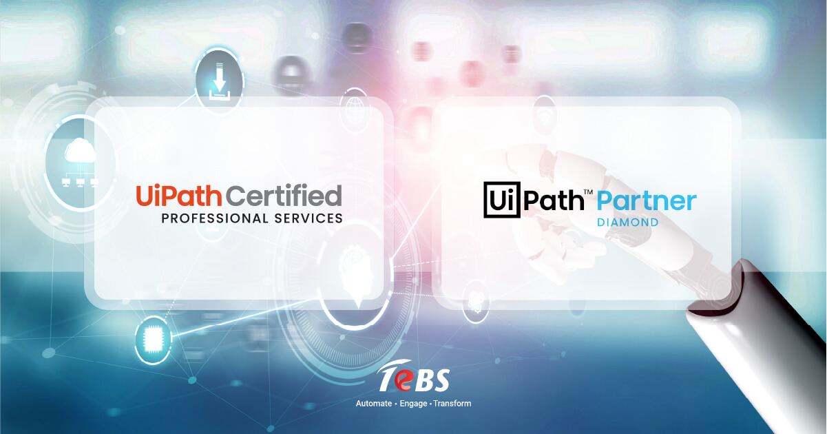 Total eBiz Solutions (TeBS) receives official Diamond Partner Status and joins the Certified UiPath Services Network (USN)