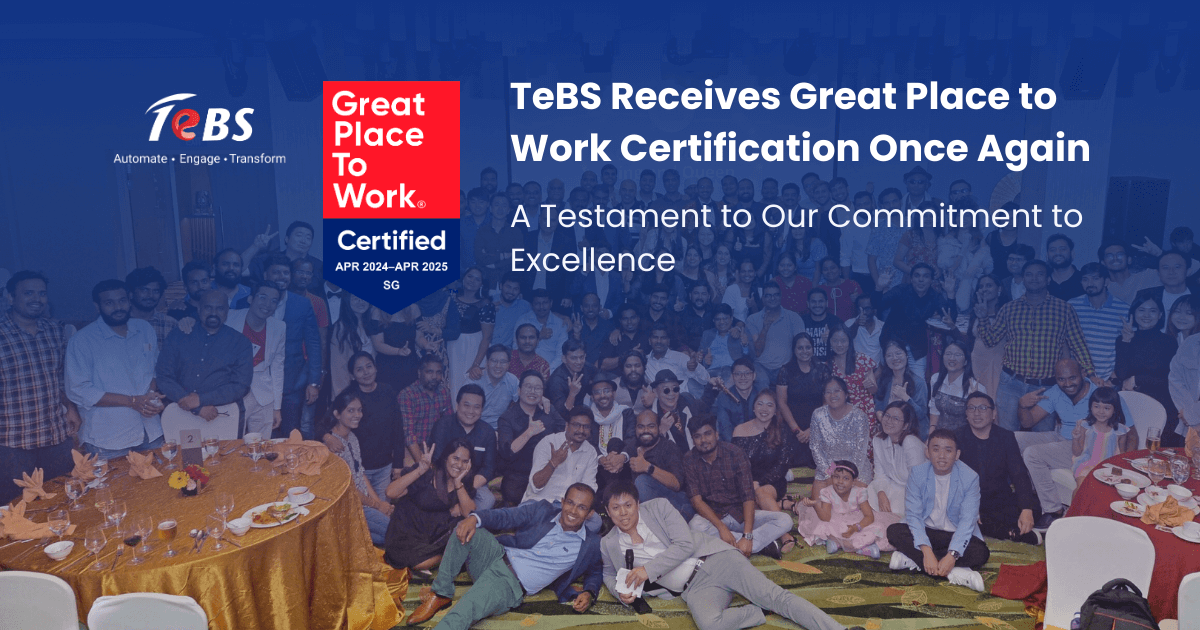 TeBS Certified Again as a Great Place to Work: Empowering People, Driving Success 