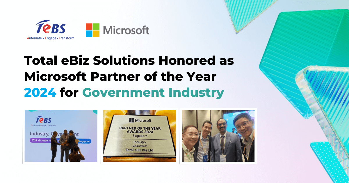 Total eBiz Solutions Honored as Microsoft Partner of the Year 2024 for Government Industry 